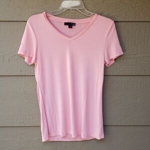 JW STYLE peach v-neck tee M